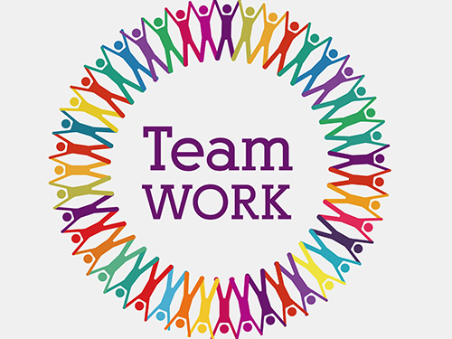 teamwork design over white background vector illustration